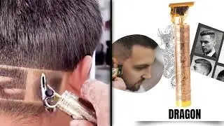 Máquina de Acabamento e Corta Cabelos Sem Fio Dragon em Metal