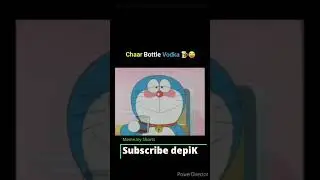 Doraemon , Nobita and Shizuka Drinking 
