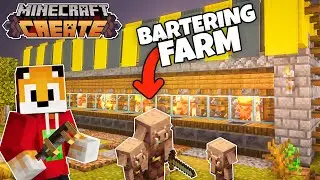 I build an ENTIRE VILLAGE for Piglins in Minecraft Create Mod