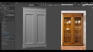 Cabinet modeling in Blender #8
