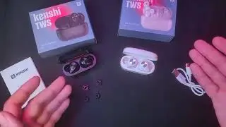 тестирование наушников TWS Kenshi H2  белые
