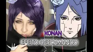 Maquiagem Konan - Efeito Folhas Descamando