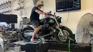 May 25, 2021 in LA. Todd Eagan is tuning the "Mona Lisa" AKA "Mad Max" Norge