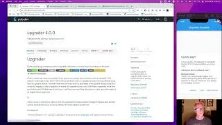 Live coding Flutter development on the upgrader package 4.0.0.