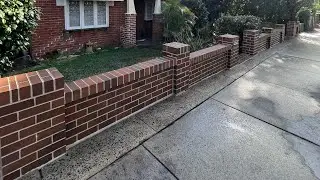 Federation Brick Fence Construction￼: 