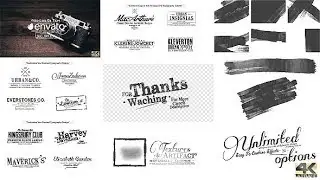 70 GRUNGE TITLES & LOGO PACK, BRUSH TOOLKIT ► [ AFTER EFFECTS TEMPLATES ]