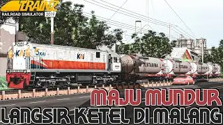 CABRIDE LOKOMOTIF CC 2018311 LANGSIR GERBONG KETEL BBM KE DIPO  MALANG || TRAINZ SIMULATOR INDONESIA