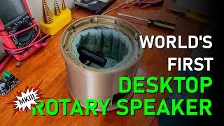 Ep. 16: Bass Port, Isolation and Cutting a Brand New Speaker - World's First Desktop Rotary Speaker
