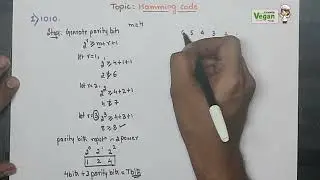 Hamming code , part 1 |Error Detection and correction| Computer Network