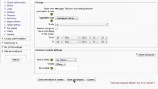 Moodle - Rating database entries
