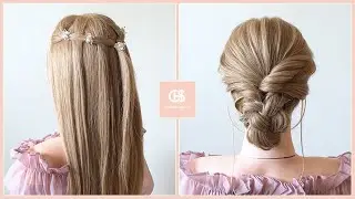 #8 ミニクリップも使えるウォーターフォール&簪でガッチリまとめる髪型