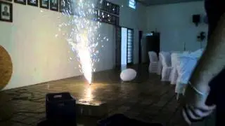 Teste de acionador e fogos in-door