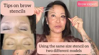 Tips on brow stencils