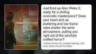 Alan Wake 2 Low FPS & Stuttering Fix – Best Settings