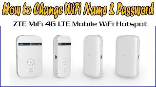 How to Change WiFi name & Password on 4G MiFi ZTE Router on Phone