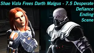 SWTOR Shae Vizla Frees Darth Malgus - 7.5 Desperate Defiance Ending Scene