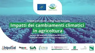 Life ADA - Webinar 29/10/21 | 3. Impatti dei cambiamenti climatici in agricoltura