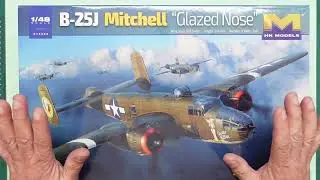 HKM 1/48 B-25J Glazed Nose kit review