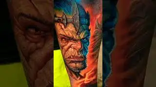 татуировка орк из Вар Крафт #shorts #tattoo #tatoo #warcraft #warcrafttattoo