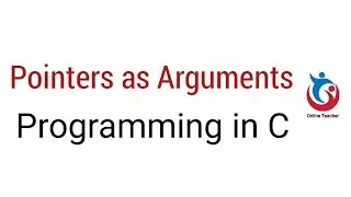 Passing Pointers to a Function|Programming in C