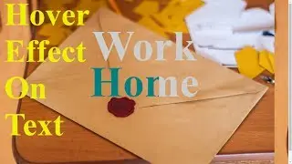 Beautiful Text Hover Animation Effect also use in nav bar