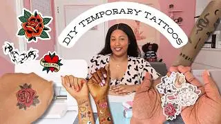 How to Make Temporary Tattoos at Home (With or Without a Cricut) | DIY Tutorial