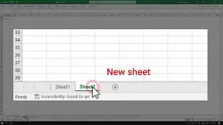 41 Insert a new worksheet and rename it