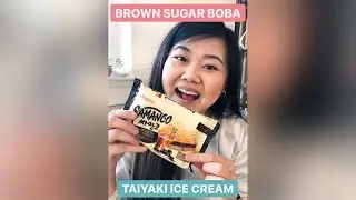 Brown Sugar Boba Taiyaki Ice Cream Review (SAMANCO) 