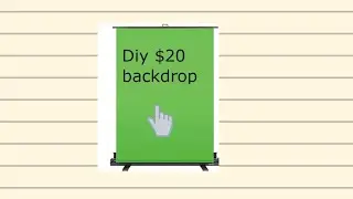 GREEN SCREEN BACKDROP FOR GAMING /VIDEO PRODUCTION