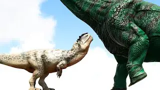 The Primal Path GIGA vs. ARK DINOS and More | ARK Dino Battle 🦎