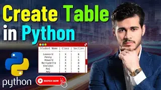 Step-by-Step Guide to Create Tables in Python GUI | Python GUI Table Creation Tutorial