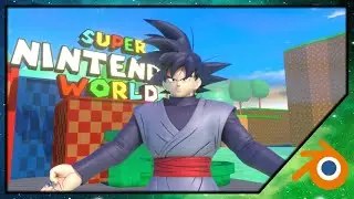 Goku Black Visits Super Nintendo World