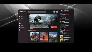 C# WPF UI | How to Design Game Launcher in WPF  #wpf #design #uidesign