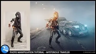 Mysterious Traveler Photo manipulation Light Effects Photoshop Tutorial