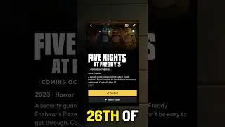 FNAF Movie RELEASE DATE CHANGED!! 