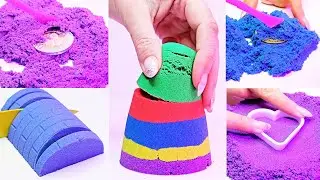 Very Satisfying Cut Squish Compilation Kinetic Sand ASMR 15