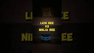 🥶Lion Bee VS Ninja Bee in Bee Swarm Simulator 