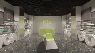 Дизайн магазина кроссовок Kix