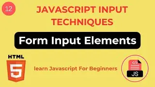 Learn JavaScript Form Input Technique | Learn JavaScript For beginner!