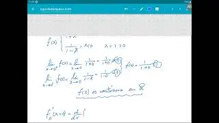 Continuidad y derivabilidad de función con valor absoluto