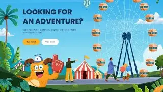 create an animated adventure web page in HTML CSS | 