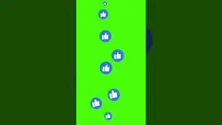 Like button emoji green screen 