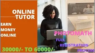 Earn Money Online With photomath | Online tutor | WFM-6