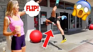 GIRLFRIEND SAYS CHALLENGE *WITH FLIPS*