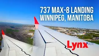 Sunny Lynx Air 737 MAX-8 FULL Landing in Winnipeg | CYWG | GoPro 8