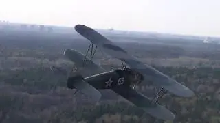 Невероятно красивая съемка полета По-2!!! Polikarpov Po-2 flight.