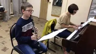 Бетховен. Сонатина на кларнете. Beethoven. The sonatina is performed on clarinet.