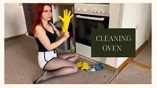 Cleaning oven in pantyhose ~ Ichigo Ema