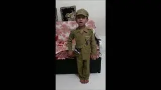 Fancy Dress Competion-Policeman-  Children's Day Special- Sr. KG