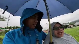 samangat jalan di tengah gerimis
